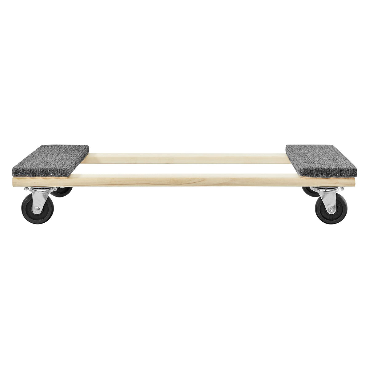 Furniture Dolly, 454kg Load Capacity, 457.2x762mm, 4x76mm PP Swivel Casters, Heavy Duty Hardwood Furniture Moving Dolly, Mover's Dolly, Moving Cart with Wheels for Heavy Furniture Home Cleaning