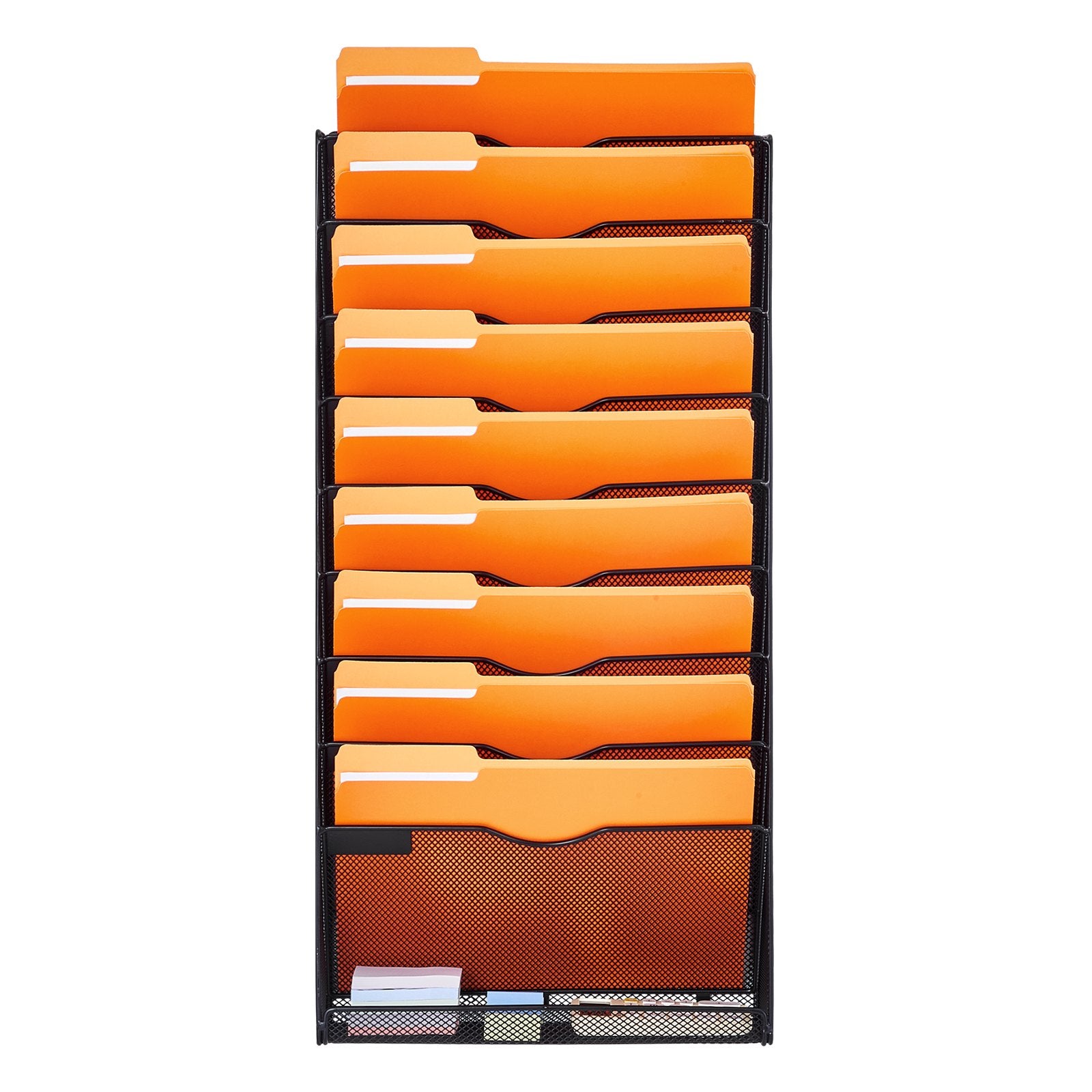 Clothing & Wardrobe Storage: VEVOR File Wall Rack Mesh Wall File Holder 1-Piece 10 Pockets for Office/School