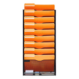 Clothing & Wardrobe Storage: VEVOR File Wall Rack Mesh Wall File Holder 1-Piece 10 Pockets for Office/School