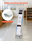 Kid's Tables, Chairs & Seats: VEVOR Brochure Display Rack, 10 Pockets Magazine Literature Display Stand, Portable Floor Standing Magazine Rack, Metal Newspaper Catalog Holders for Shop, Exhibitions, Office, Trade Show, Silver