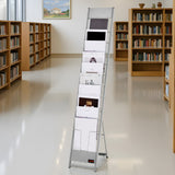 Kid's Tables, Chairs & Seats: VEVOR Brochure Display Rack, 10 Pockets Magazine Literature Display Stand, Portable Floor Standing Magazine Rack, Metal Newspaper Catalog Holders for Shop, Exhibitions, Office, Trade Show, Silver