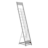 Kid's Tables, Chairs & Seats: VEVOR Brochure Display Rack, 10 Pockets Magazine Literature Display Stand, Portable Floor Standing Magazine Rack, Metal Newspaper Catalog Holders for Shop, Exhibitions, Office, Trade Show, Silver
