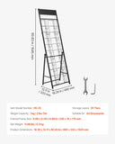 Kid's Tables, Chairs & Seats: VEVOR Brochure Display Rack, 20 Pockets Magazine Literature Display Stand, Portable Floor Standing Magazine Rack, Metal Newspaper Catalog Holders for Shop, Exhibitions, Office, Trade Show, Black