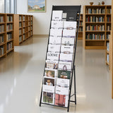 Kid's Tables, Chairs & Seats: VEVOR Brochure Display Rack, 20 Pockets Magazine Literature Display Stand, Portable Floor Standing Magazine Rack, Metal Newspaper Catalog Holders for Shop, Exhibitions, Office, Trade Show, Black