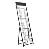 Kid's Tables, Chairs & Seats: VEVOR Brochure Display Rack, 20 Pockets Magazine Literature Display Stand, Portable Floor Standing Magazine Rack, Metal Newspaper Catalog Holders for Shop, Exhibitions, Office, Trade Show, Black
