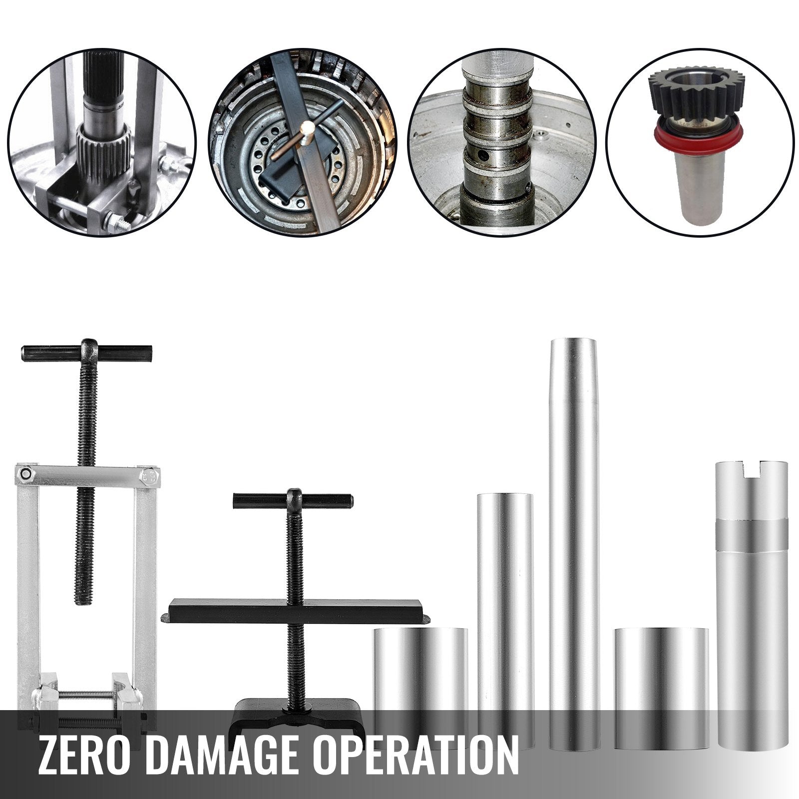 Automotive Repair & Speciality Tools: VEVOR Turbine Shaft, 6pcs Pump Stator Seal Ring Tools, Spring Compressor, Pump Puller Kit, Bushing Sizer Rotor Aligner, Pump Stator Seal Ring and Re-Sizer Kit for Thm700-R4 (Md8), 4L60, 4L60E, 4L70E