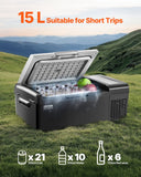 Fridges: VEVOR Portable Car Refrigerator Freezer Compressor 15L Single Zone for Car Home