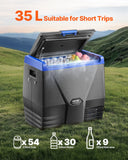 Fridges: VEVOR Portable Car Refrigerator Freezer Compressor 35L Single Zone for Car Home