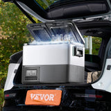 Automotive Decor: VEVOR Portable Car Refrigerator Freezer Compressor 35L Dual Zone for Car Home