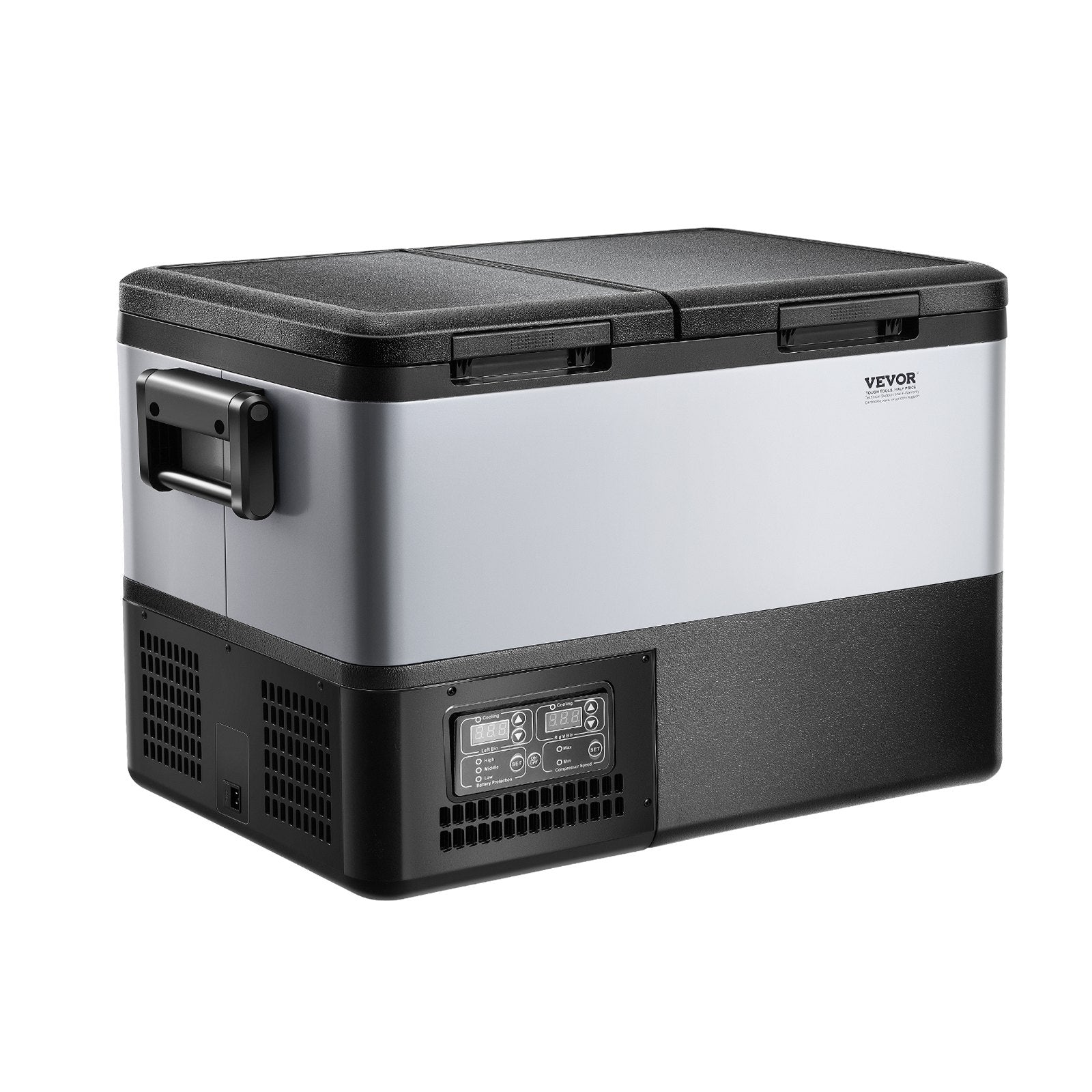 Automotive Decor: VEVOR Portable Car Refrigerator Freezer Compressor 35L Dual Zone for Car Home