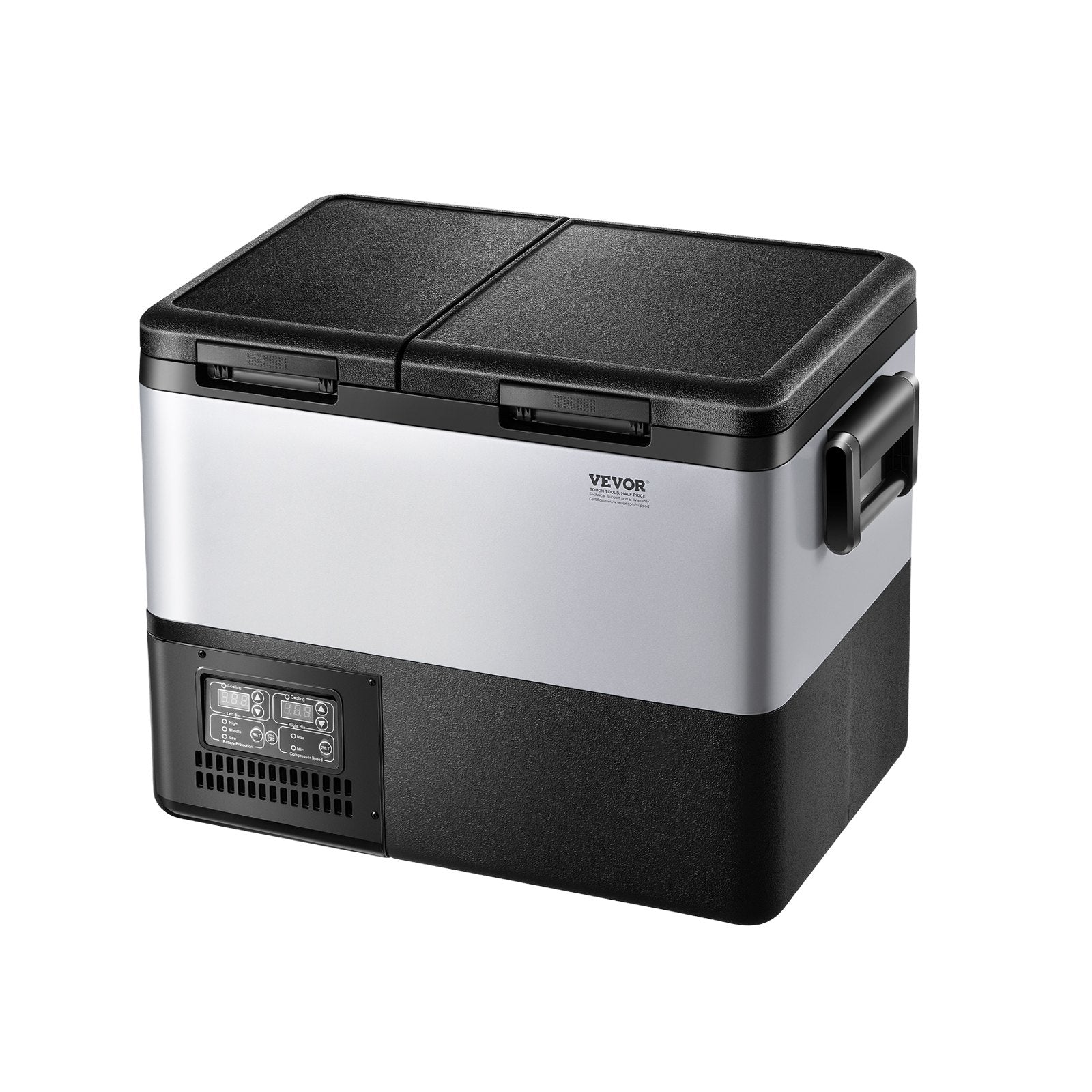 Automotive Decor: VEVOR Portable Car Refrigerator Freezer Compressor 35L Dual Zone for Car Home