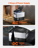 Automotive Repair & Speciality Tools: VEVOR Portable Car Refrigerator Freezer Compressor 45L Dual Zone for Car Home