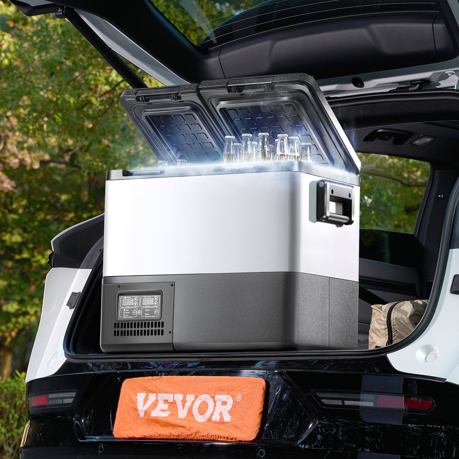 Automotive Repair & Speciality Tools: VEVOR Portable Car Refrigerator Freezer Compressor 45L Dual Zone for Car Home