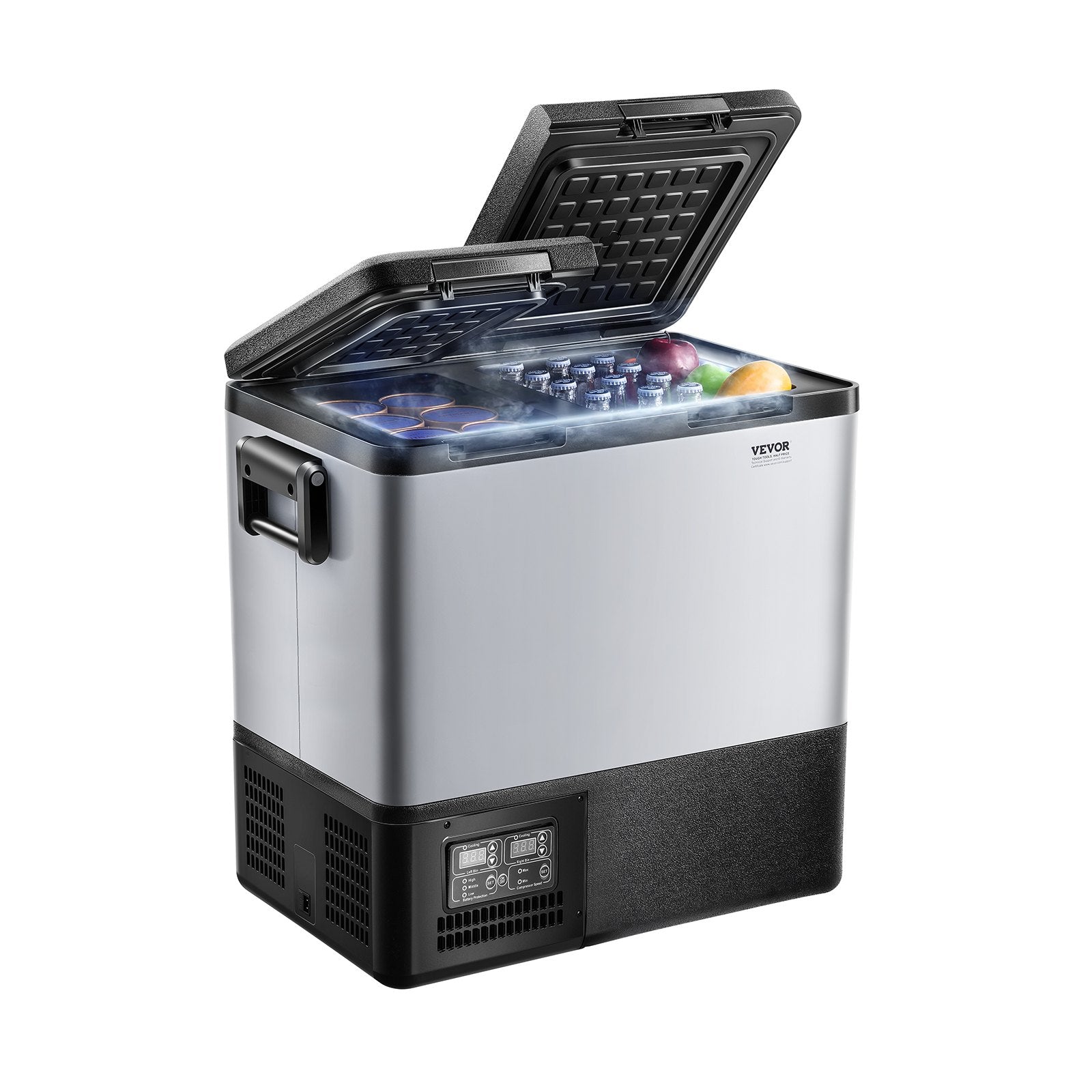 Automotive Repair & Speciality Tools: VEVOR Portable Car Refrigerator Freezer Compressor 55L Dual Zone for Car Home