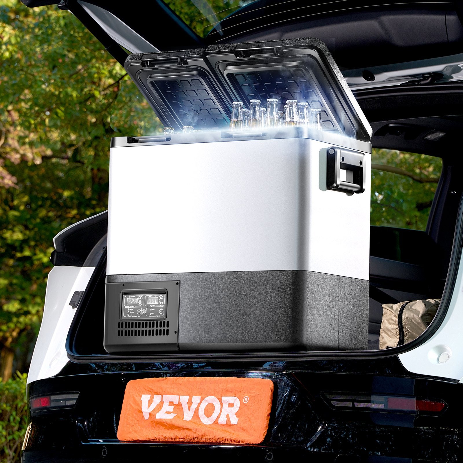 Automotive Repair & Speciality Tools: VEVOR Portable Car Refrigerator Freezer Compressor 55L Dual Zone for Car Home