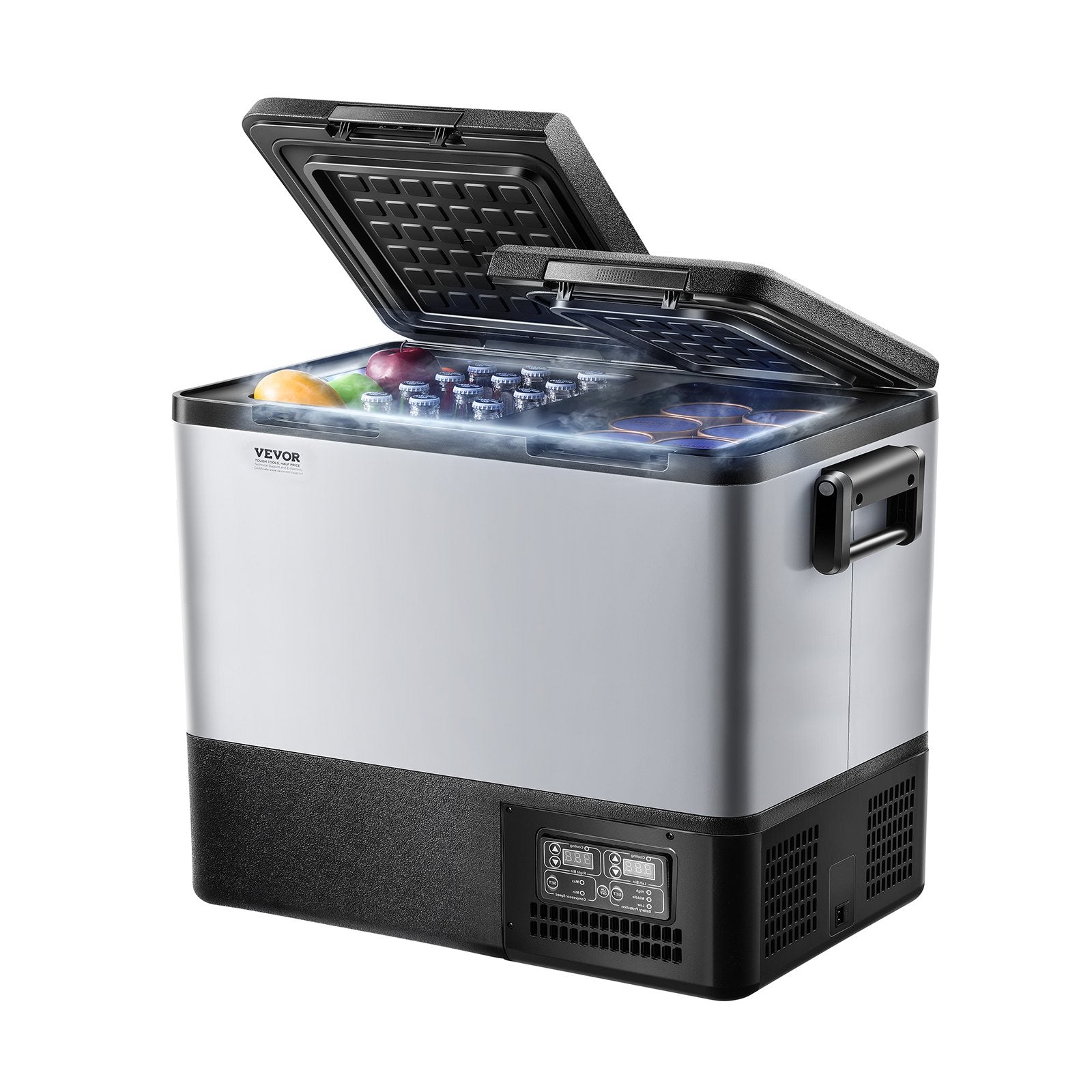 Automotive Repair & Speciality Tools: VEVOR Portable Car Refrigerator Freezer Compressor 55L Dual Zone for Car Home
