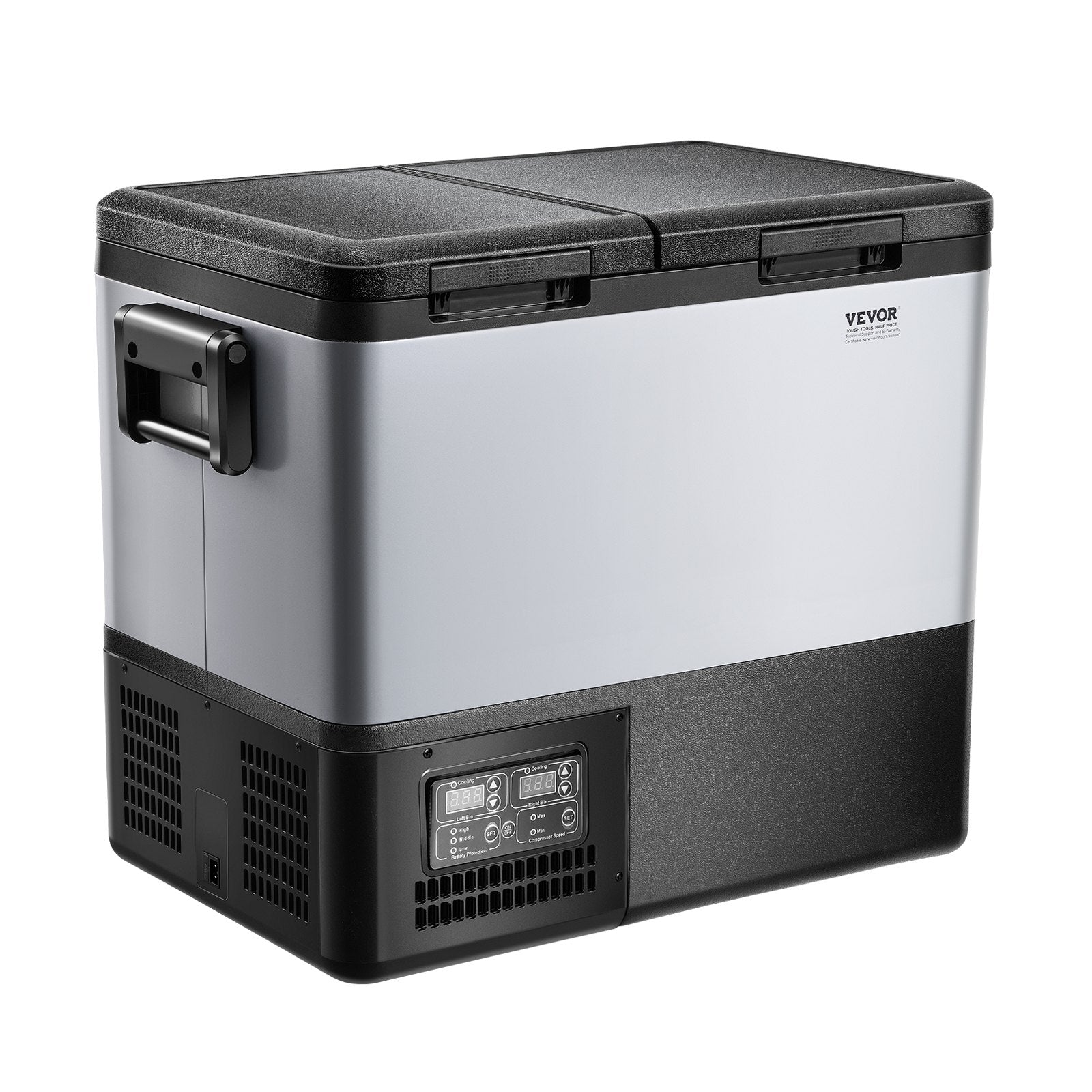 Automotive Repair & Speciality Tools: VEVOR Portable Car Refrigerator Freezer Compressor 55L Dual Zone for Car Home