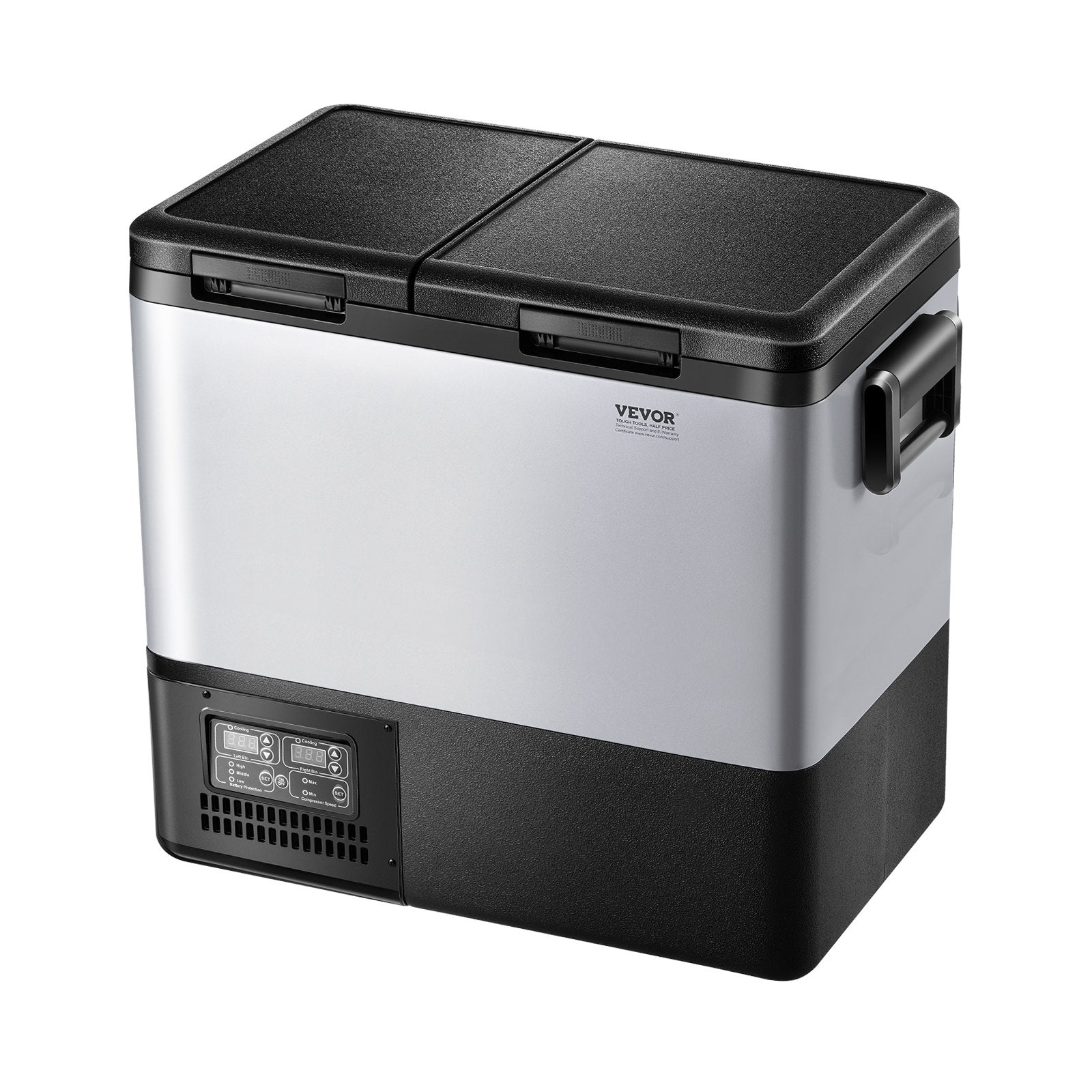 Automotive Repair & Speciality Tools: VEVOR Portable Car Refrigerator Freezer Compressor 55L Dual Zone for Car Home
