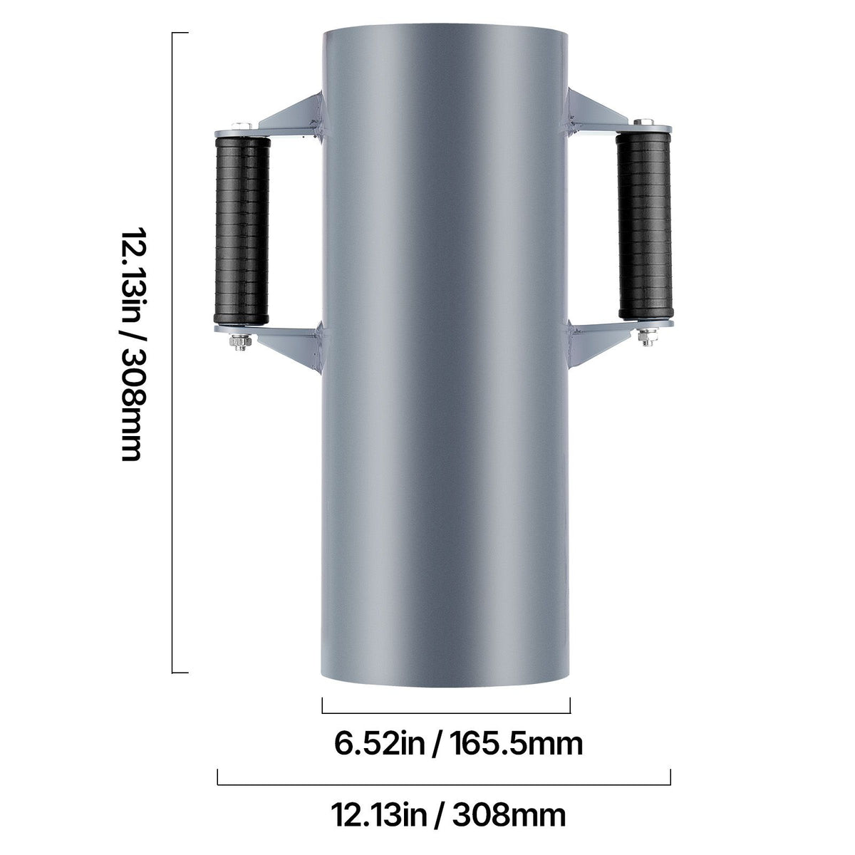 Fence Post Driver, Heavy Duty T Post Driver with Handles, Metal Manual Pounder Rammer for U-Channel,Wooden Fence, Fits T-Posts with Inner Diameter up to 6.1in,Ideal for Farm, Garden, Yard