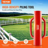 Dog Carriers & Crates: VEVOR Fence Post Driver with Handles, 2.7 in Inner Diameter T Post Pole Pounder, 14LB Heavy Duty Carbon Steel Hand Post Rammer, Farm Fencing Hole Digger for U Channel, Sign Pole, Wooden Post, Red
