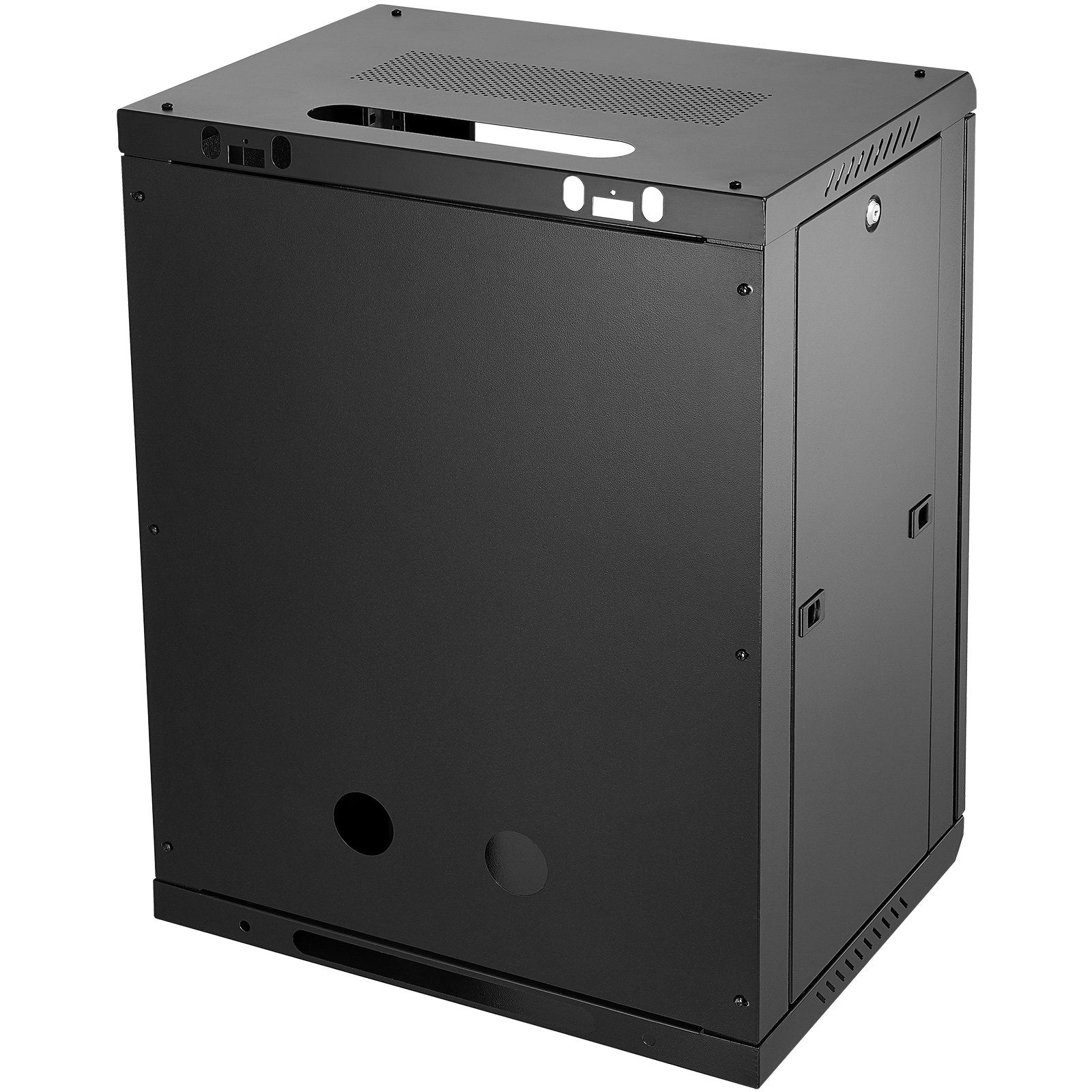 Desktops & Accessories: VEVOR 15U Wall Mount Network Cabinet, 226.8 kg Max. Ground Load Capacity, Server Rack Cabinet Enclosure with Locking Tempered Glass Door, Side Panels, Q235 Carbon Steel, for IT Equipment, A/V Devices