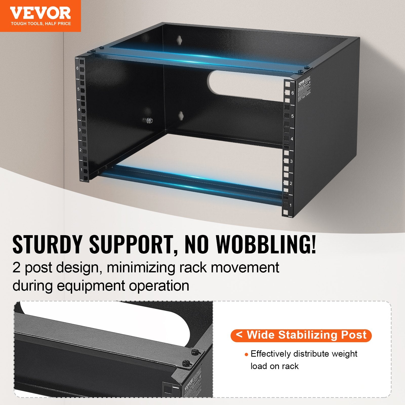 Over Ear Headphones: VEVOR 6U Wall Mount Network Rack, 14 in/355.6 mm Depth, 50 lbs/22.68 kg Max Weight Capacity Wall Mount Server Rack with Cage Nuts, 19"/482.6 mm for Shallow Server IT Equipment and Network Switches