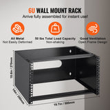 Over Ear Headphones: VEVOR 6U Wall Mount Network Rack, 14 in/355.6 mm Depth, 50 lbs/22.68 kg Max Weight Capacity Wall Mount Server Rack with Cage Nuts, 19"/482.6 mm for Shallow Server IT Equipment and Network Switches