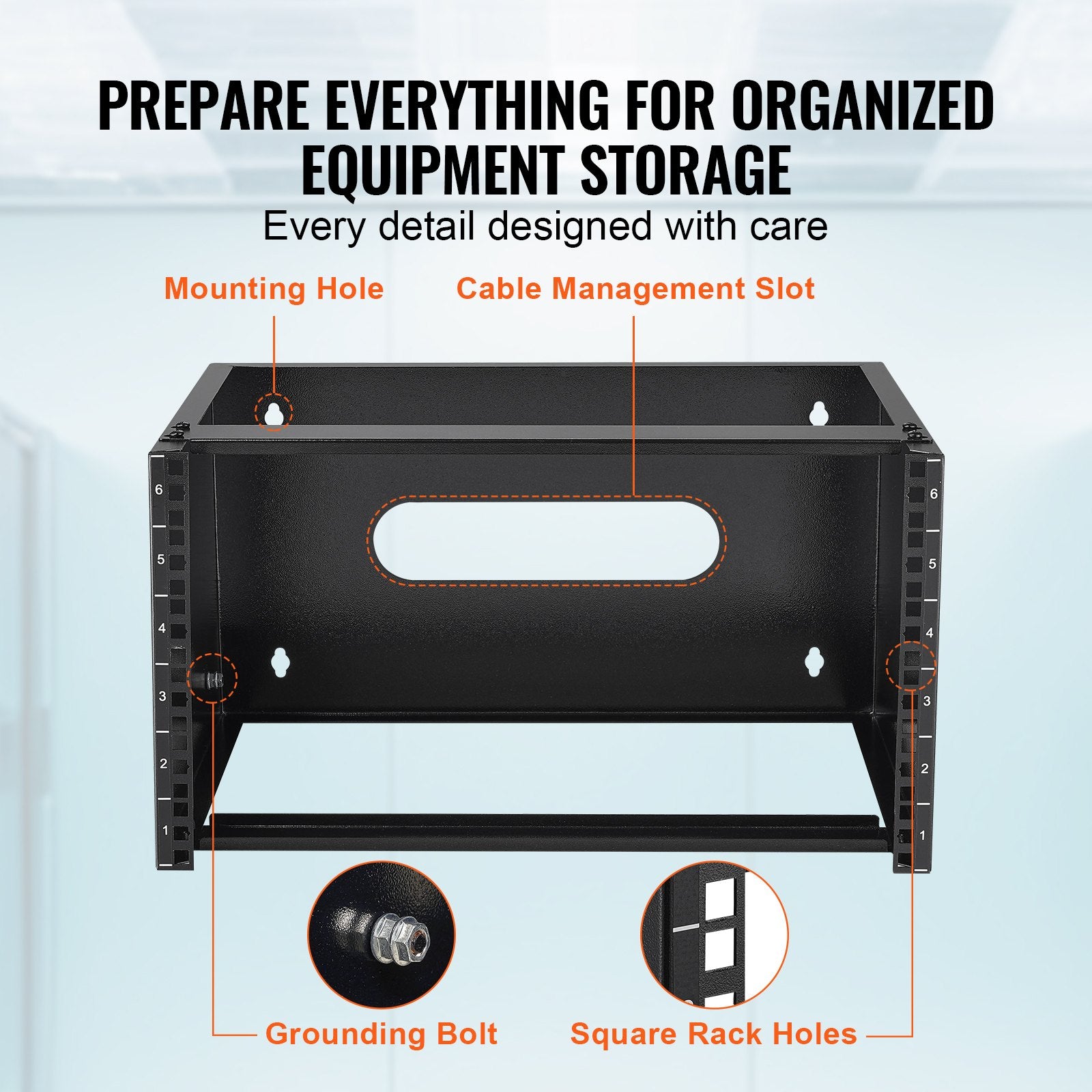 Over Ear Headphones: VEVOR 6U Wall Mount Network Rack, 14 in/355.6 mm Depth, 50 lbs/22.68 kg Max Weight Capacity Wall Mount Server Rack with Cage Nuts, 19"/482.6 mm for Shallow Server IT Equipment and Network Switches