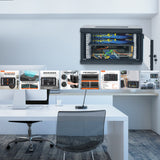 Desktops & Accessories: VEVOR 6U Wall Mount Network Server Cabinet, 15.5'' Deep, Server Rack Cabinet Enclosure, 200 lbs Max. Ground-mounted Load Capacity, with Locking Glass Door Side Panels, for IT Equipment, A/V Devices