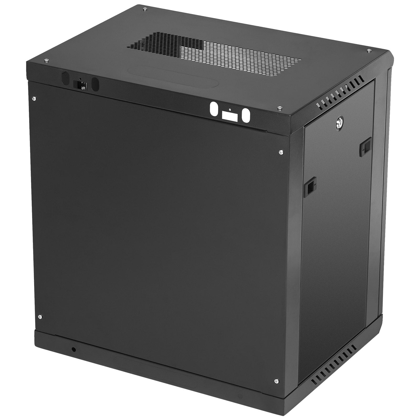 Desktops & Accessories: VEVOR 12U Wall Mount Network Server Cabinet, 15.5'' Deep, Server Rack Cabinet Enclosure, 200 lbs Max. Ground-mounted Load Capacity, with Locking Door Side Panels, for IT Equipment, A/V Devices