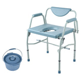 Cosmetics: VEVOR Commode Chair, Bedside Commode with Drop-Down Arms and Detachable Backrest, 5-Level Adjustable Height, 7L Removable Bucket, Easy to Assemble, 1000LBS Capacity, Portable Toilet for Adults Seniors