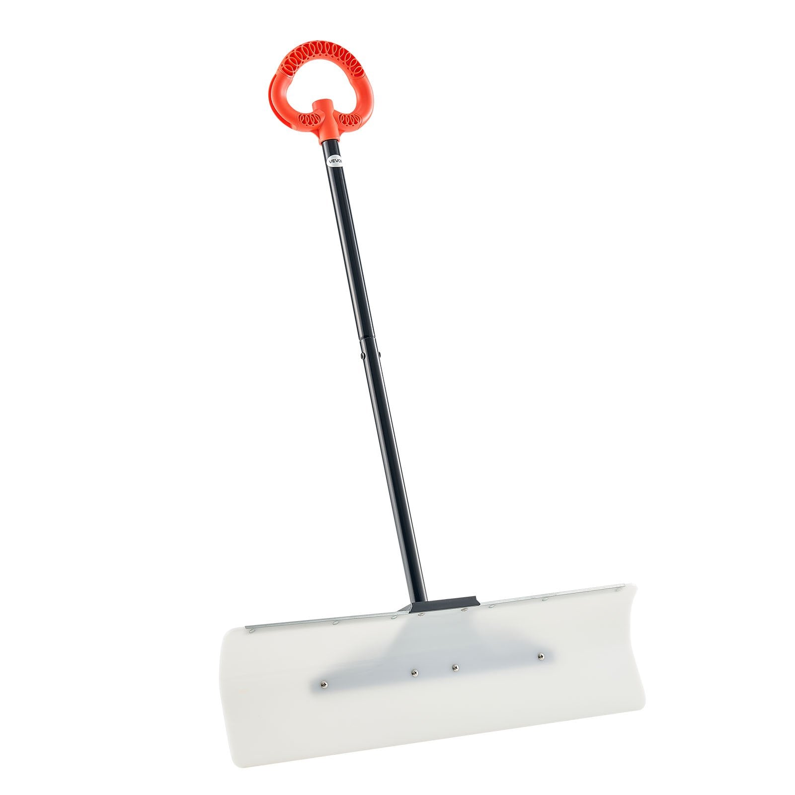 Gardening Tools: VEVOR Snow Pusher Shovel, 76.2 cm Outdoor Snowplow Shovel with Ergonomic Grip, HDPE Plastic Blade, Winter Shovels with Segmented Handle, Metal Edged Strip, Portable Snow Removal Tool for Driveway