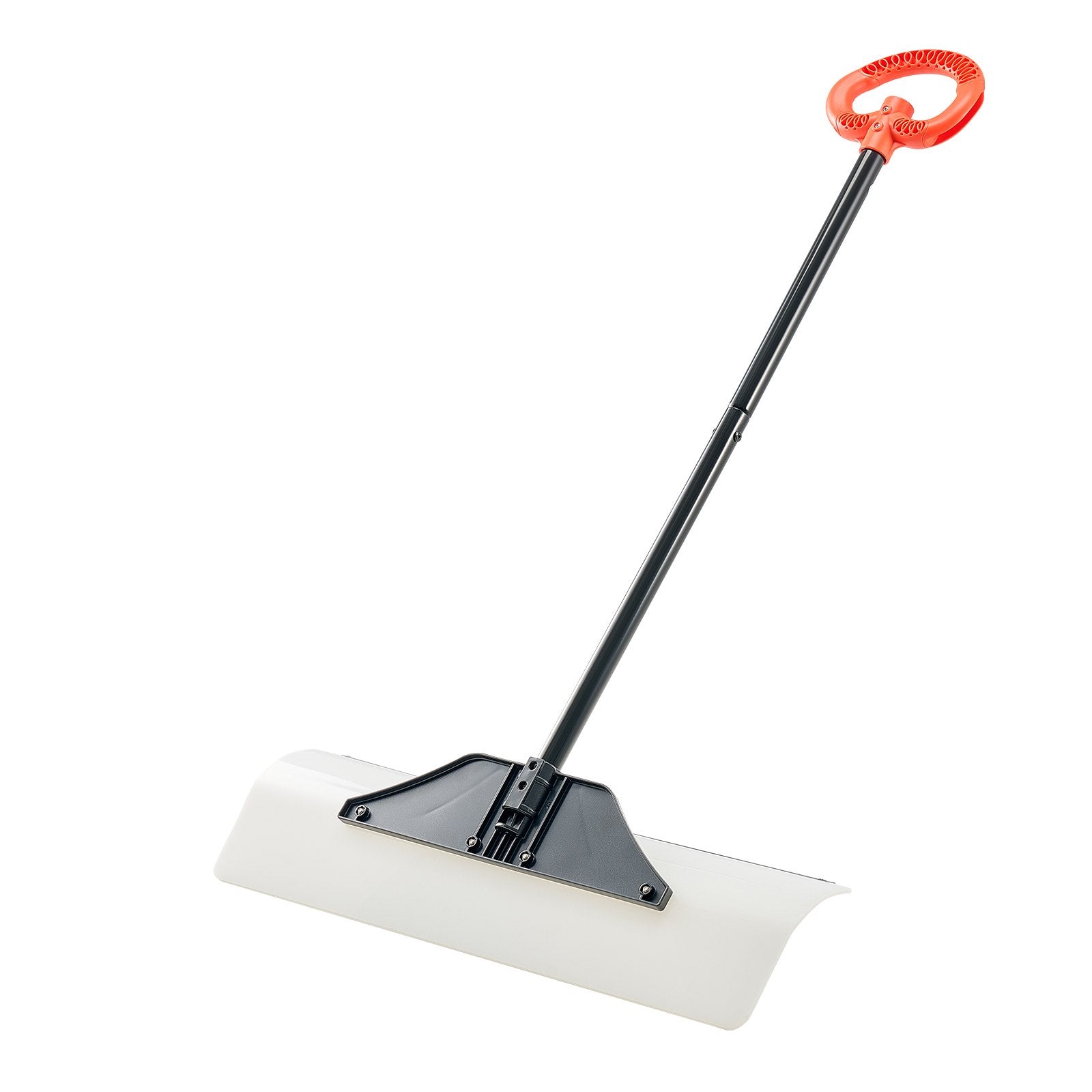 Gardening Tools: VEVOR Snow Pusher Shovel, 76.2 cm Outdoor Snowplow Shovel with Ergonomic Grip, HDPE Plastic Blade, Winter Shovels with Segmented Handle, Metal Edged Strip, Portable Snow Removal Tool for Driveway