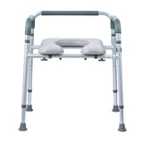 Mobility & Accessibility: VEVOR Commode Chair, Bedside Commode with Padded Seat and Arms, 7-Level Adjustable Height, 5.8L Removable Bucket, Easy to Assemble, 350 LBS Capacity, Raised Toilet Seat for Adults Seniors