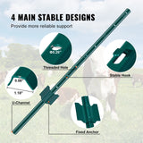 Vases & Table Decor: VEVOR 3 Feet Fence Post, 10 Pack U-Channel Heavy Duty Metal Fence Posts, Sturdy Steel Fence Stakes for Garden Yard, Lawn, Farms and Outdoor Wire Fencing, Green