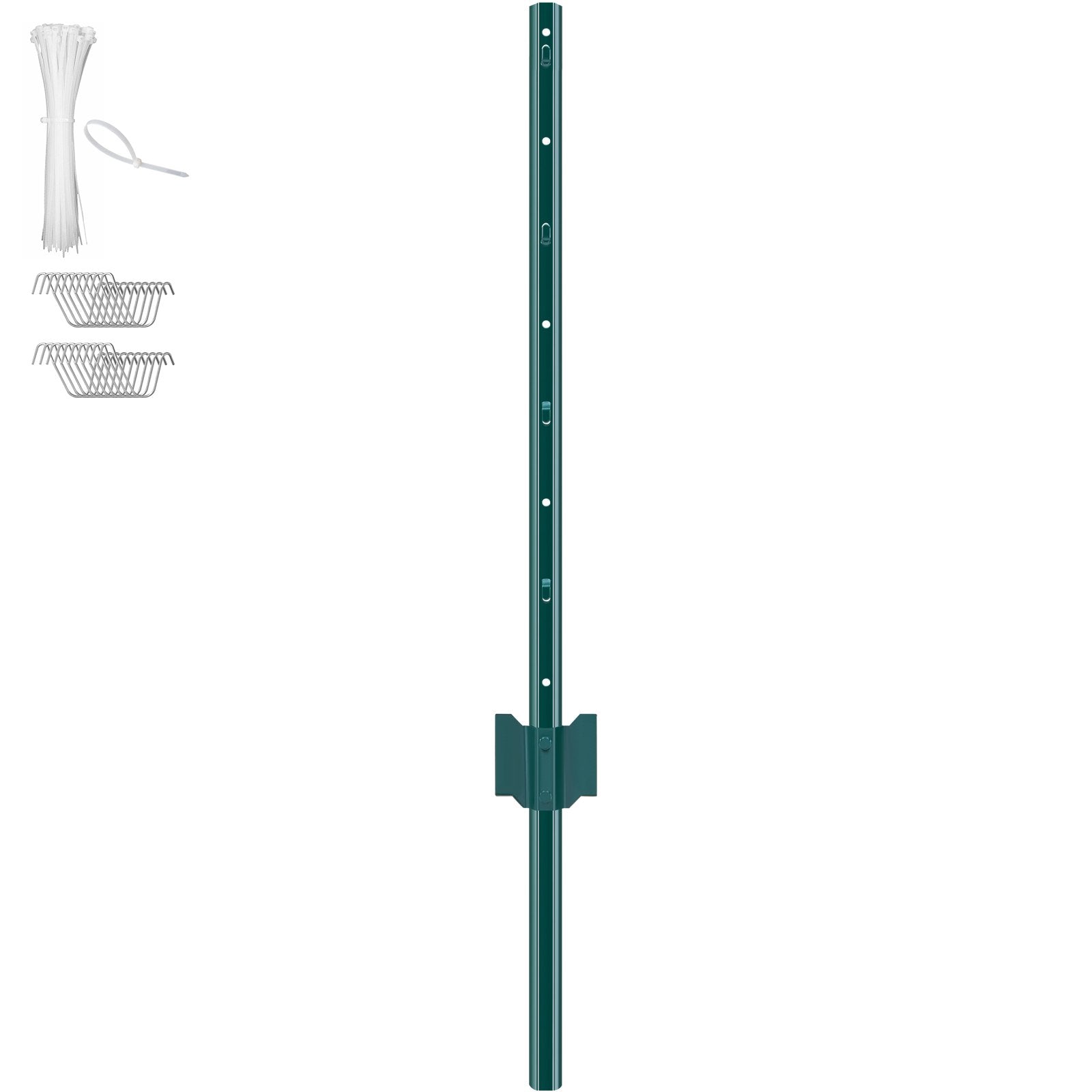 Vases & Table Decor: VEVOR 3 Feet Fence Post, 10 Pack U-Channel Heavy Duty Metal Fence Posts, Sturdy Steel Fence Stakes for Garden Yard, Lawn, Farms and Outdoor Wire Fencing, Green