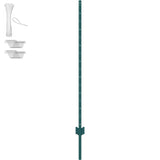 Traffic Control & Parking Tools: VEVOR 5 Feet Fence Post 10 Pack T-Post Heavy Duty Metal Fence Posts Green