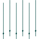 Traffic Control & Parking Tools: VEVOR 6 Feet Fence Post 6 Pack T-Post Heavy Duty Metal Fence Posts Green