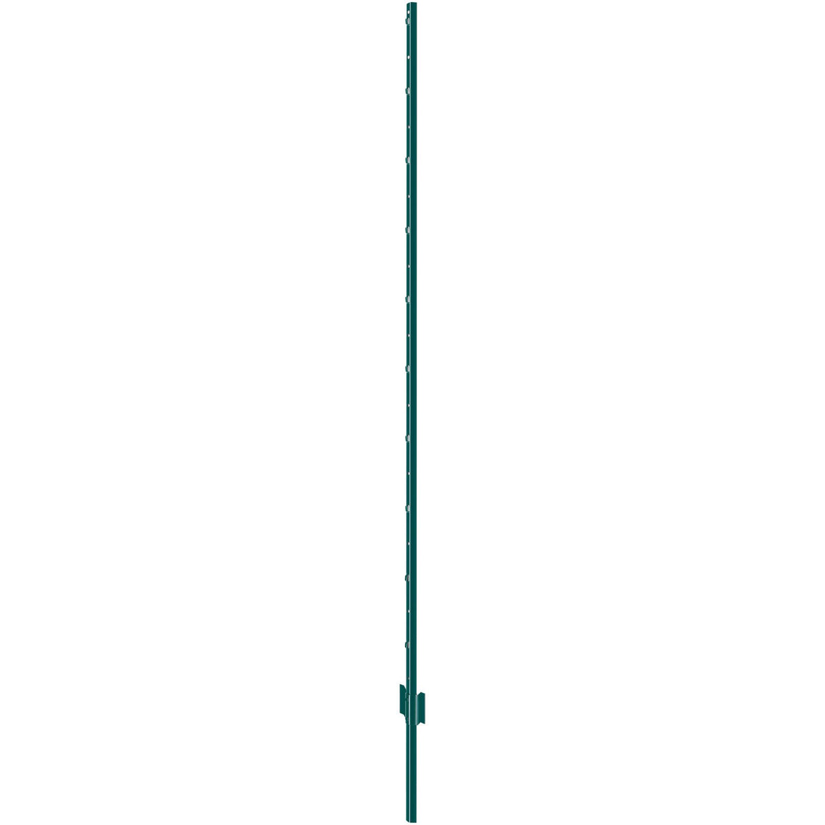 6 Feet Fence Post, 10 Pack U-Channel Heavy Duty Metal Fence Posts, Sturdy Steel Fence Stakes for Garden Yard, Lawn, Farms and Outdoor Wire Fencing, Green