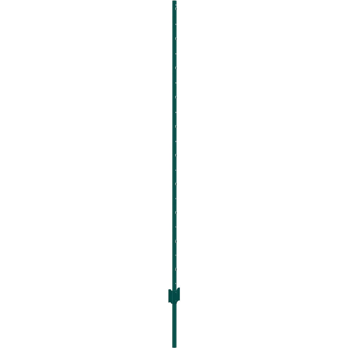 6 Feet Fence Post, 10 Pack U-Channel Heavy Duty Metal Fence Posts, Sturdy Steel Fence Stakes for Garden Yard, Lawn, Farms and Outdoor Wire Fencing, Green