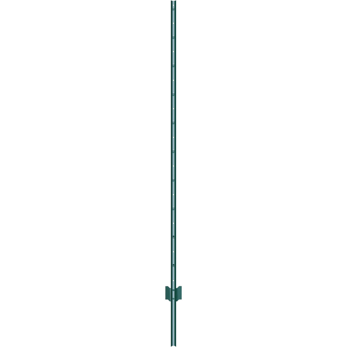 6 Feet Fence Post, 10 Pack U-Channel Heavy Duty Metal Fence Posts, Sturdy Steel Fence Stakes for Garden Yard, Lawn, Farms and Outdoor Wire Fencing, Green