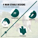 Fencing: VEVOR 7 Feet Fence Post, 10 Pack U-Channel Heavy Duty Metal Fence Posts, Sturdy Steel Fence Stakes for Garden Yard, Lawn, Farms and Outdoor Wire Fencing, Green