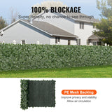 Artificial Wall Plants: VEVOR Ivy Privacy Fence, 990 x 2490 mm  Artificial Green Wall Screen, Greenery Ivy Fence with Mesh Cloth Backing and Strengthened Joint, Faux Hedges Vine Leaf Decoration for Outdoor Garden, Yard