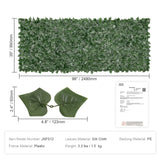 Artificial Wall Plants: VEVOR Ivy Privacy Fence, 990 x 2490 mm  Artificial Green Wall Screen, Greenery Ivy Fence with Mesh Cloth Backing and Strengthened Joint, Faux Hedges Vine Leaf Decoration for Outdoor Garden, Yard