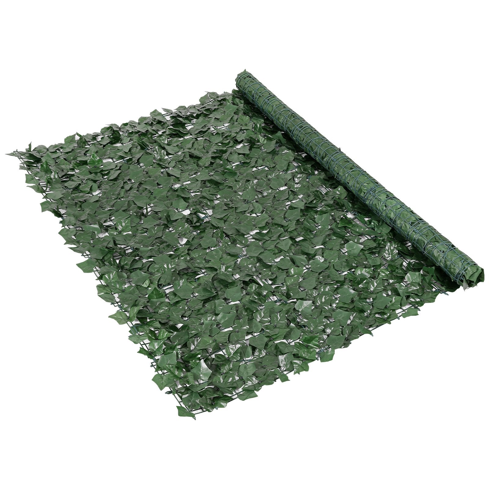 Artificial Wall Plants: VEVOR Ivy Privacy Fence, 1500 x 2490 mm Artificial Green Wall Screen, Greenery Ivy Fence with Strengthened Joint, Faux Hedges Vine Leaf Decoration for Outdoor Garden, Yard, Patio Decor