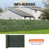 Artificial Wall Plants: VEVOR Ivy Privacy Fence, 59 x 158in Artificial Green Wall Screen, Greenery Ivy Fence w/ Mesh Cloth Backing and Strengthened Joint, Faux Hedges Vine Leaf Decoration for Outdoor Garden, Yard, Balcony