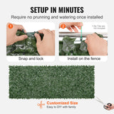 Artificial Wall Plants: VEVOR Ivy Privacy Fence, 59 x 158in Artificial Green Wall Screen, Greenery Ivy Fence w/ Mesh Cloth Backing and Strengthened Joint, Faux Hedges Vine Leaf Decoration for Outdoor Garden, Yard, Balcony
