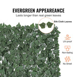 Artificial Wall Plants: VEVOR Ivy Privacy Fence, 2440 x 1830 mm Artificial Green Wall Screen, Greenery Ivy Fence with Strengthened Joint, Faux Hedges Vine Leaf Decoration for Outdoor Garden, Yard, Balcony, Patio Decor