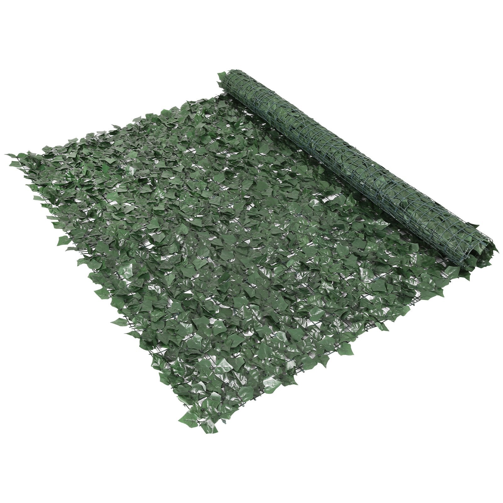 Artificial Wall Plants: VEVOR Ivy Privacy Fence, 2440 x 1830 mm Artificial Green Wall Screen, Greenery Ivy Fence with Strengthened Joint, Faux Hedges Vine Leaf Decoration for Outdoor Garden, Yard, Balcony, Patio Decor
