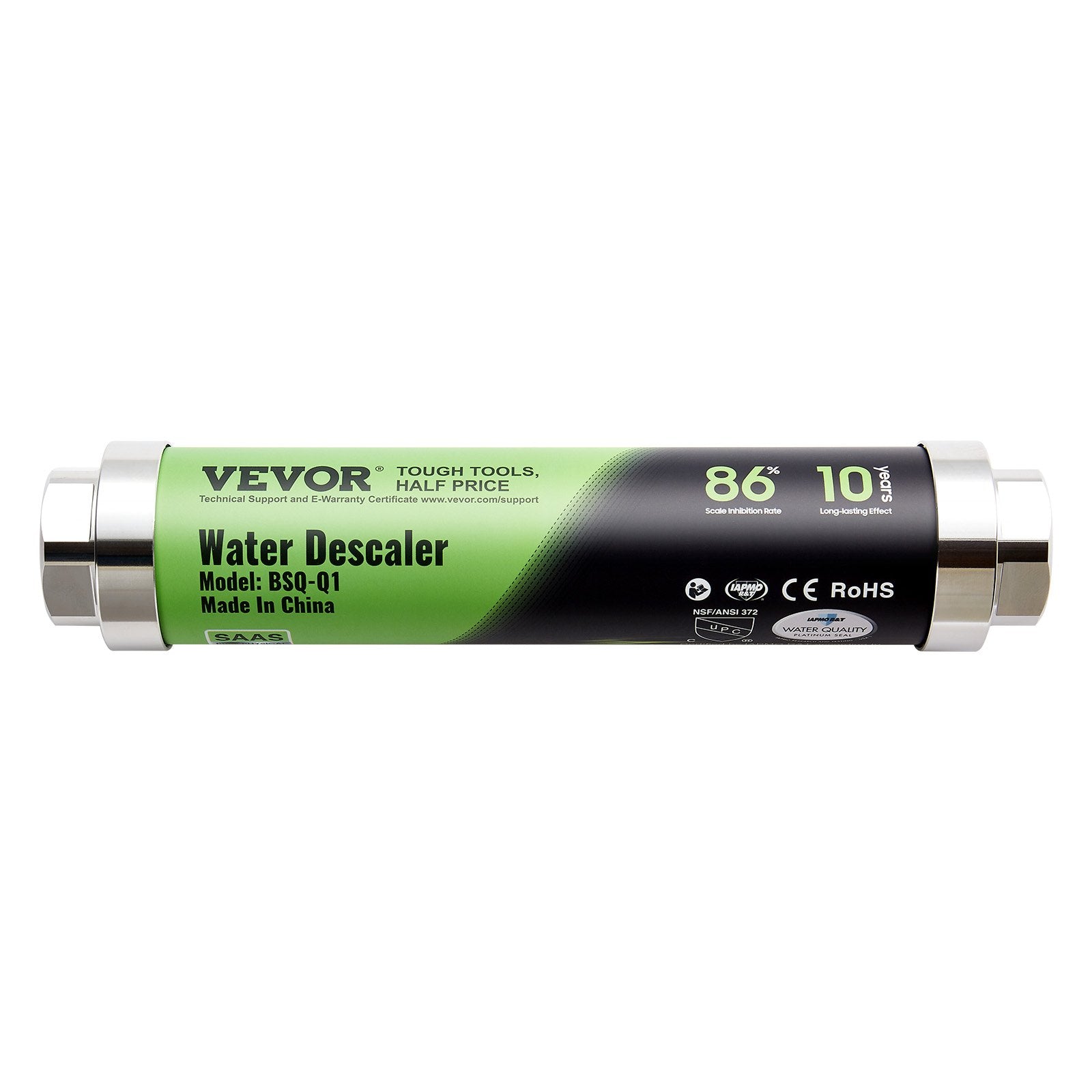 Bath Additives: VEVOR Whole House Salt Free Descaler Physical Scale Descaler System SAAS Alloy